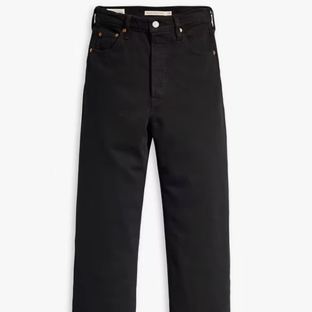 Levi's Ribcage straight ankle -Black sprout -size 25, length 27